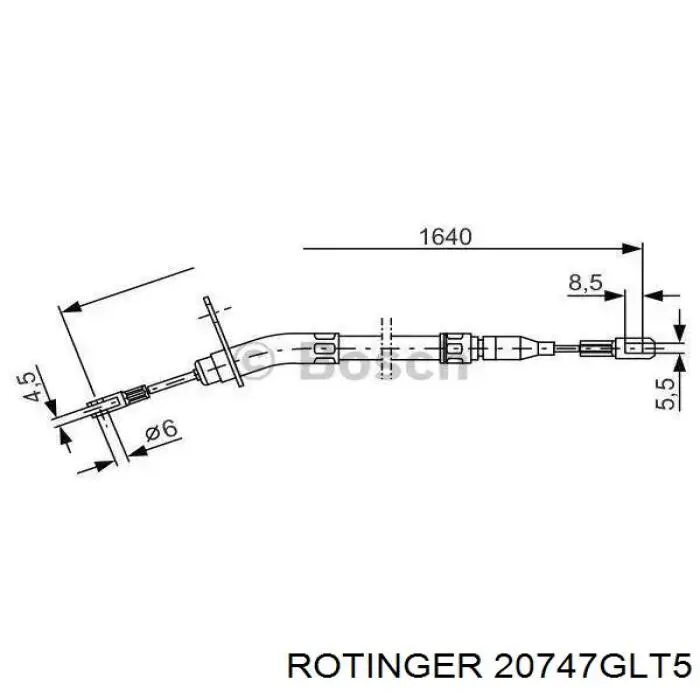 Тормоз дисковый передний Rotinger 20747GLT5 цена, от 81.05 USD