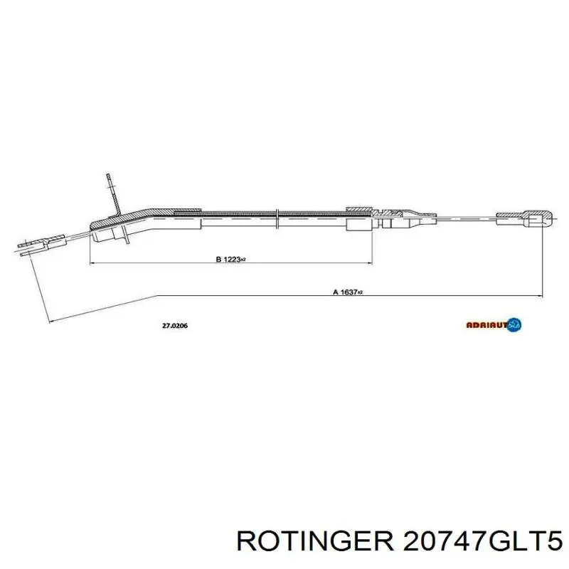 20747GLT5 Rotinger Диск тормозной передний