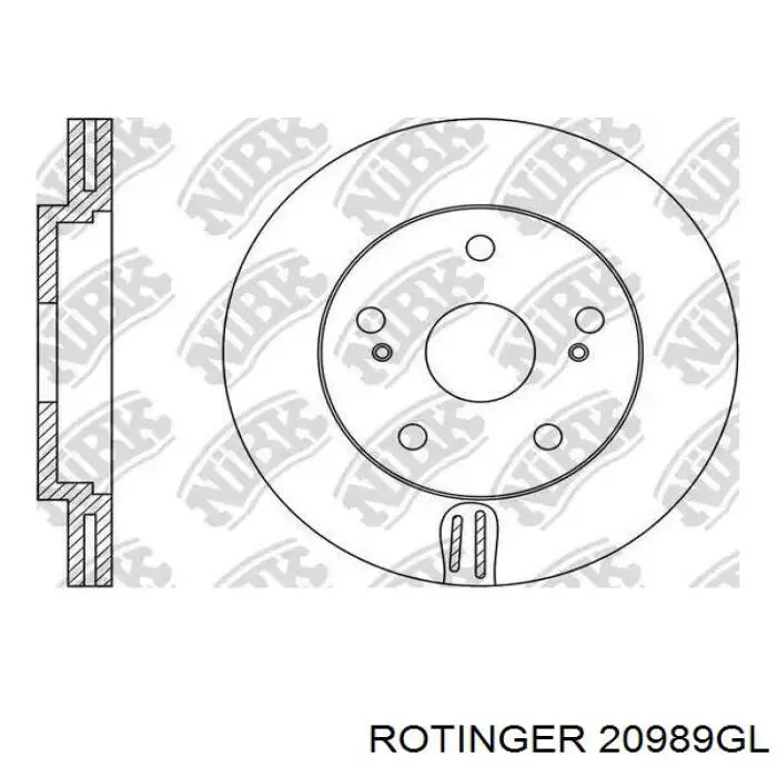 20989GL Rotinger диск тормозной передний
