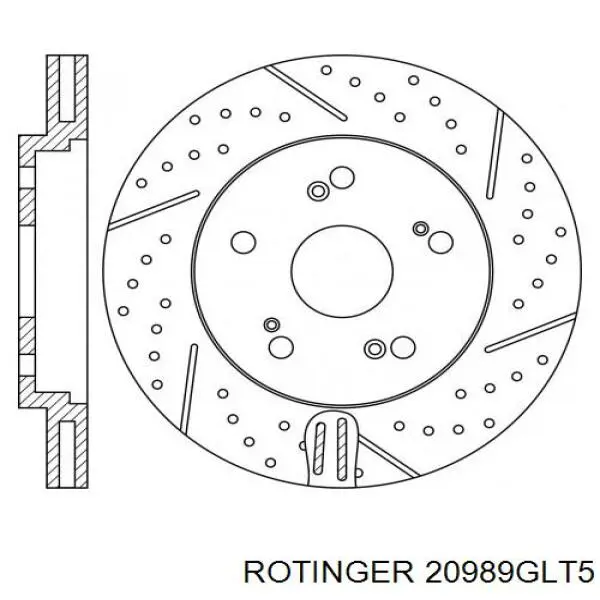 Купить 20989GLT5 Rotinger Ротор тормозной