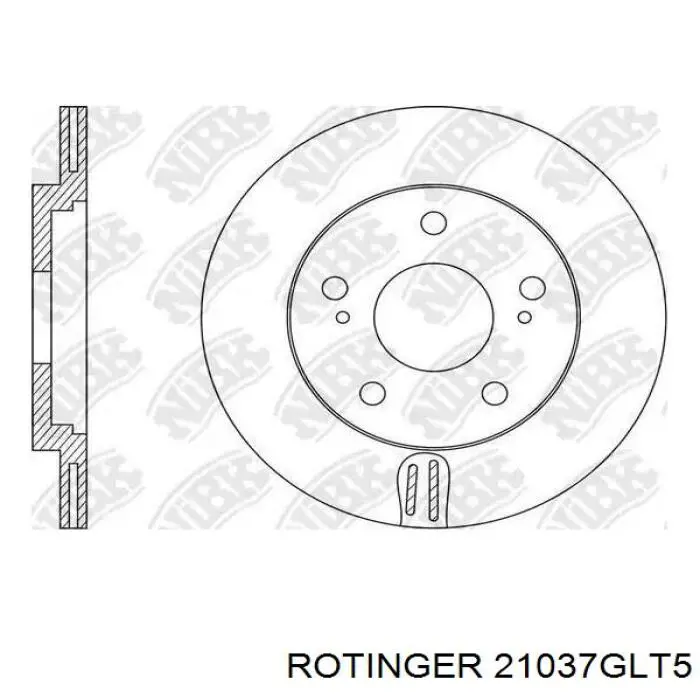 Тормоз дисковый передний Rotinger 21037GLT5 цена, от 110.05 USD