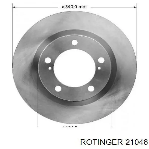 21046 Rotinger диск тормозной передний