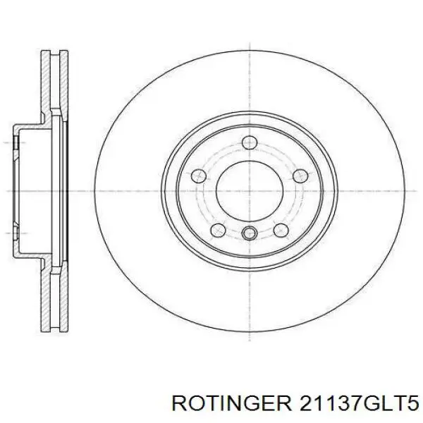 21137GLT5 Rotinger Диск тормозной передний