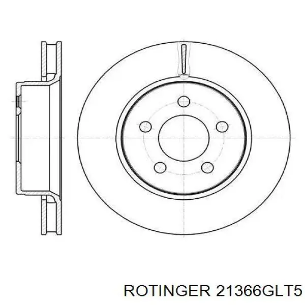 Купить 21366GLT5 Rotinger Ротор тормозной