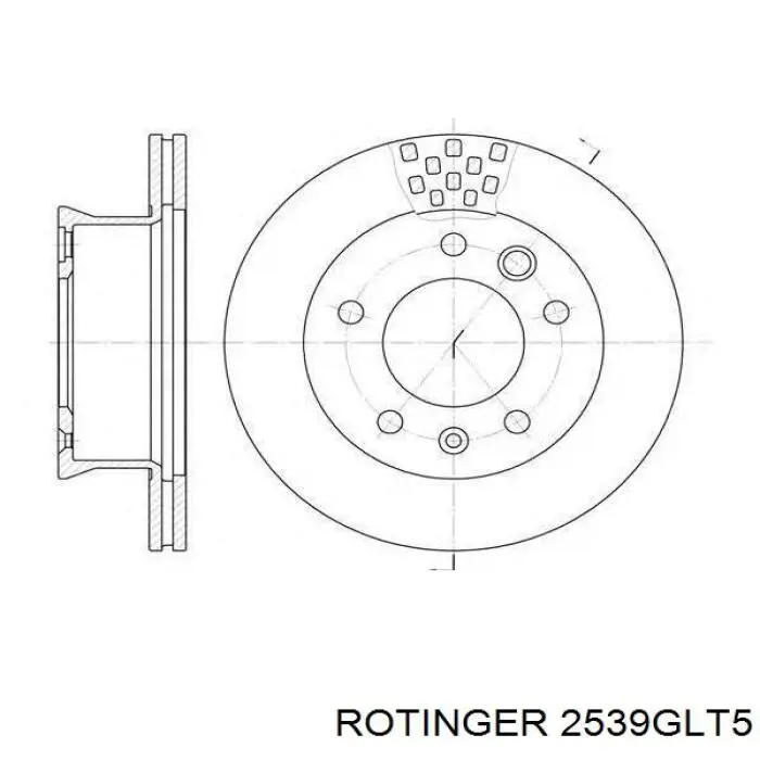 2539GLT5 Rotinger disco do freio dianteiro