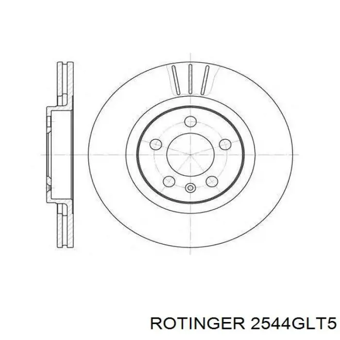 2544GLT5 Rotinger disco do freio dianteiro