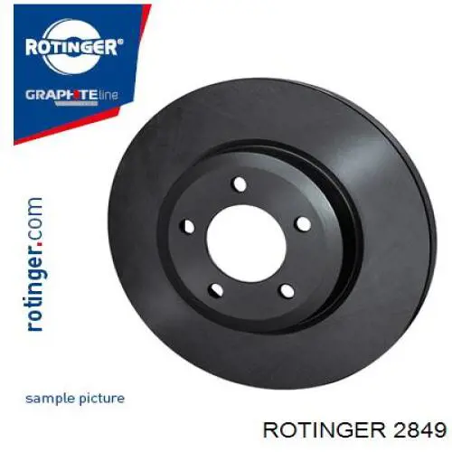 2849 Rotinger диск тормозной передний