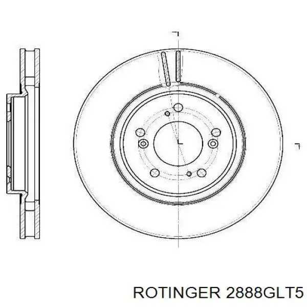 Купить 2888GLT5 Rotinger Ротор тормозной