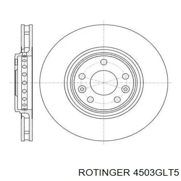 4503GLT5 Rotinger disco do freio dianteiro