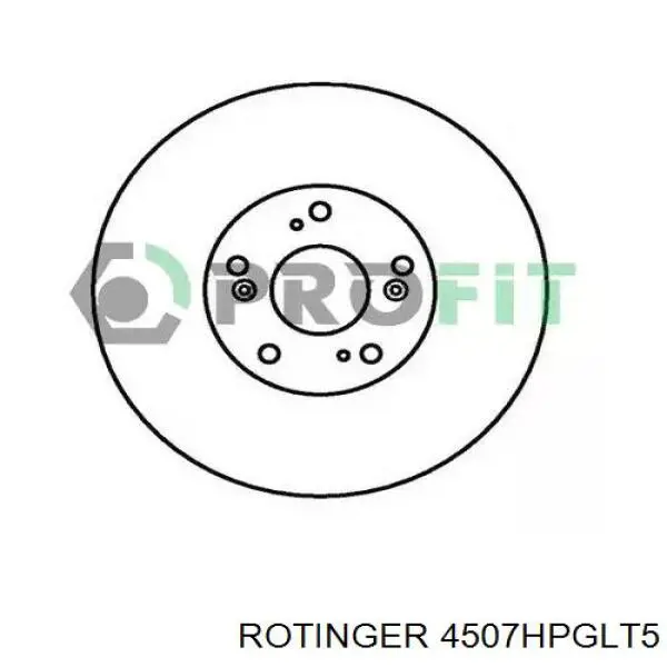 Тормоз дисковый передний Rotinger 4507HPGLT5 цена, от 60.39 USD