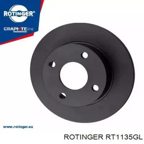 Диск тормозной задний Rotinger RT1135GL