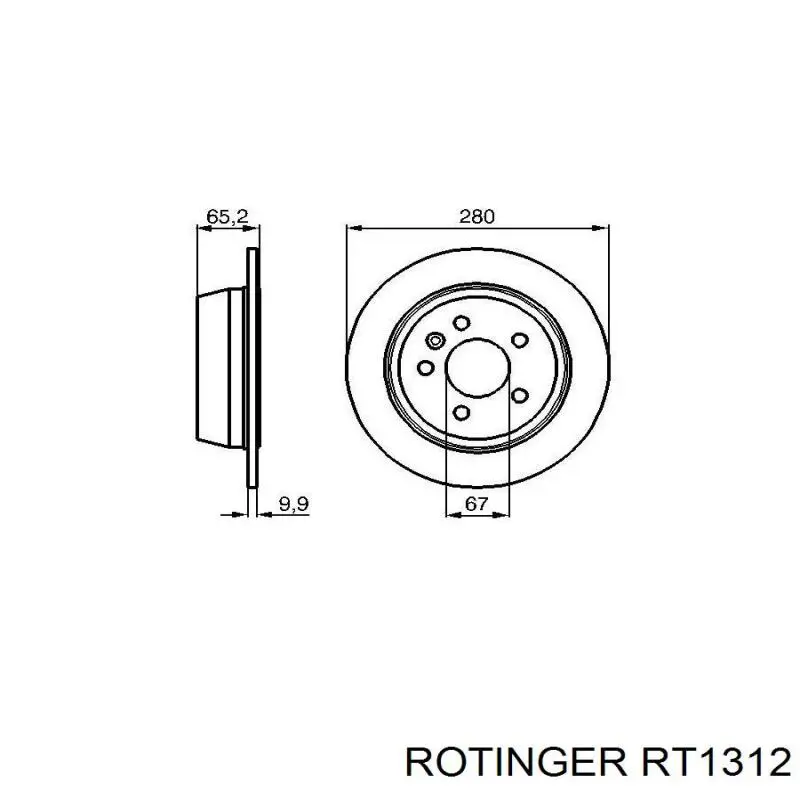 RT1312 Rotinger Дисковый тормоз