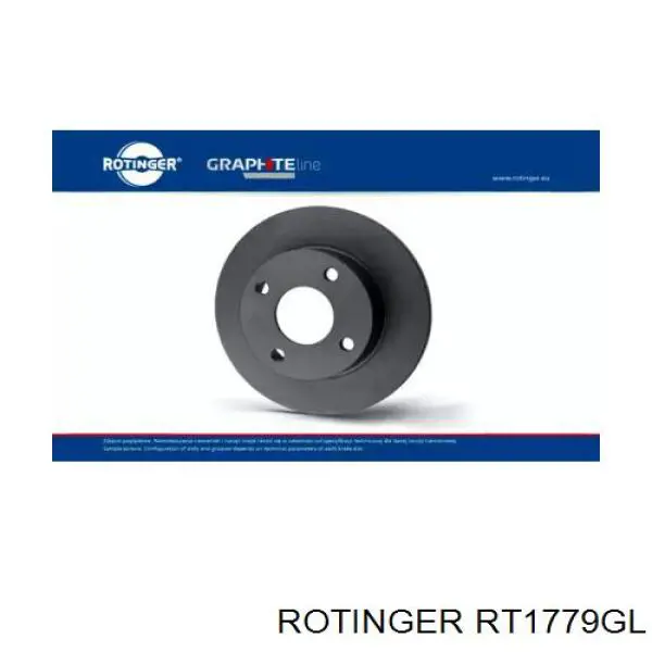 Задний тормозной диск Rotinger RT1779GL цена, от 47.95 USD