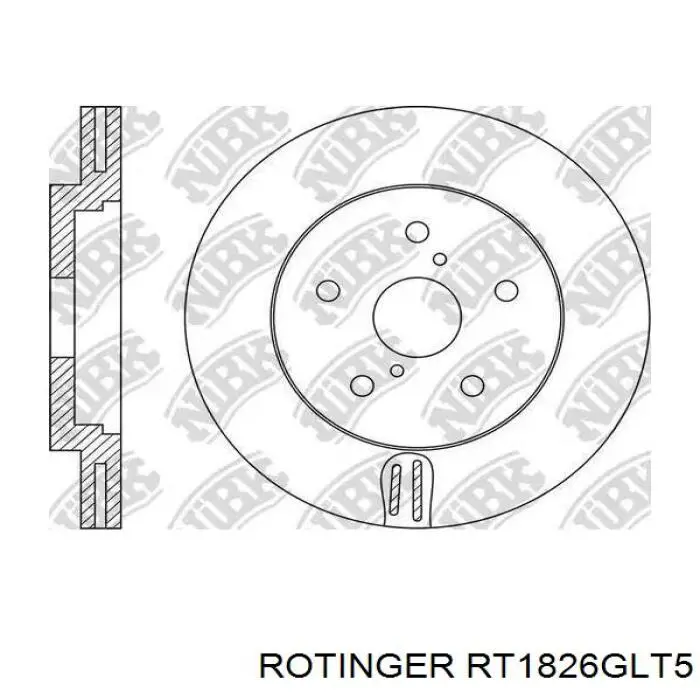 Тормозные диски RT1826GLT5 Rotinger