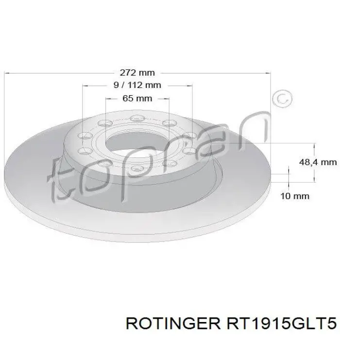 Тормозные диски RT1915GLT5 Rotinger