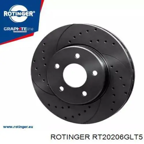 RT20206GLT5 Rotinger disco do freio dianteiro