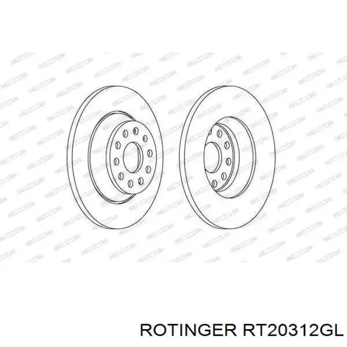 RT20312GL Rotinger Диск тормозной передний