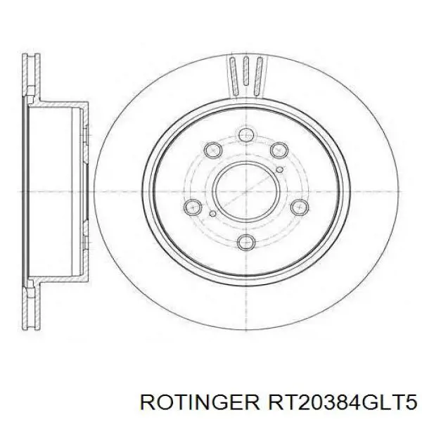 Купить RT20384GLT5 Rotinger Диск тормозной задний