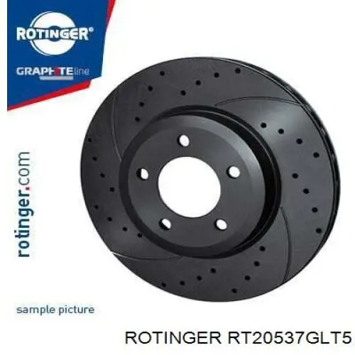 Передние тормозные диски RT20537GLT5 Rotinger