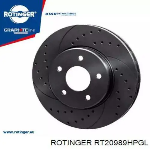 Freno de disco delantero RT20989HPGL Rotinger