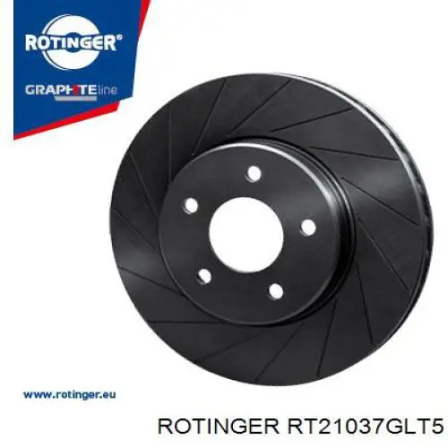 Передние тормозные диски RT21037GLT5 Rotinger