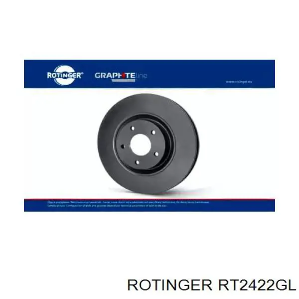 RT2422GL Rotinger диск тормозной передний