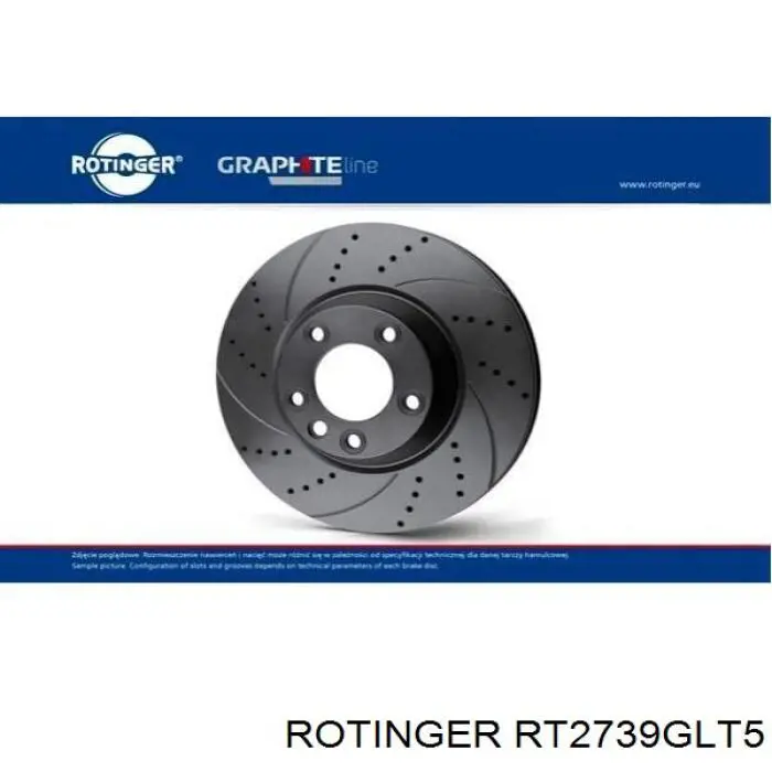 Тормоз дисковый передний Rotinger RT2739GLT5 цена, от 62.20 USD