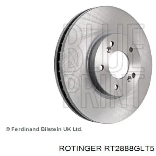 Диск тормозной передний Rotinger RT2888GLT5
