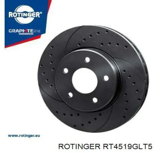 Передние тормозные диски RT4519GLT5 Rotinger