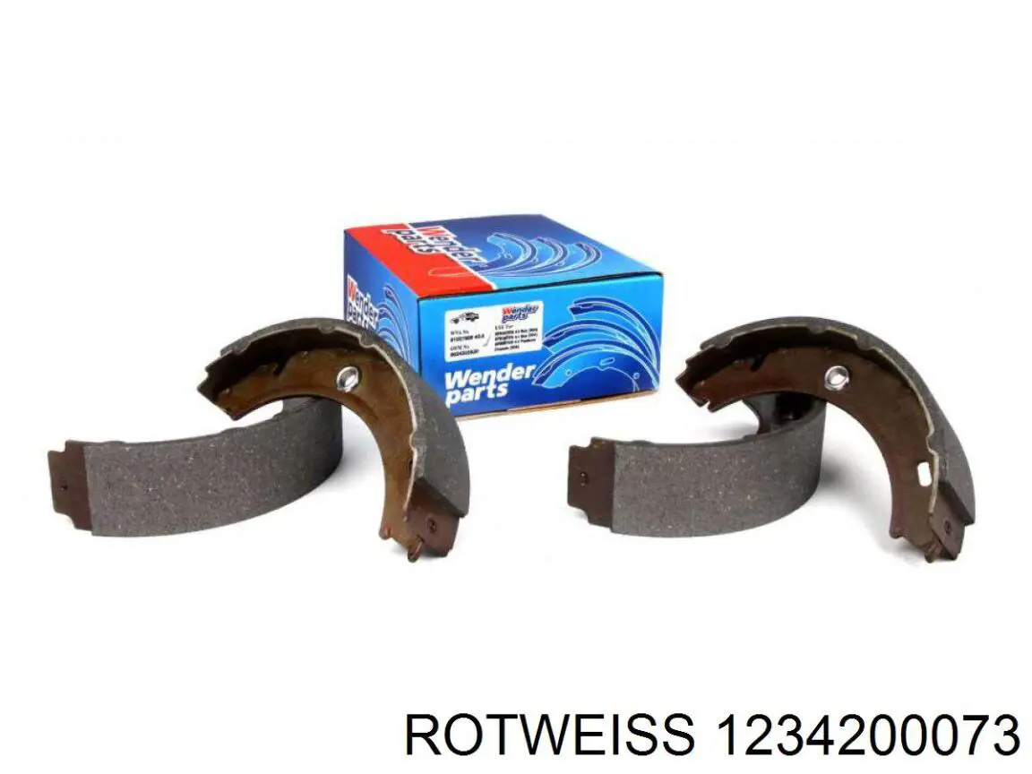 Механизм подвода (самоподвода) барабанных колодок (разводной ремкомплект) ROTWEISS 1234200073