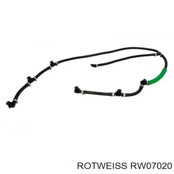 Трубка топливная, обратная от форсунок Rotweiss RW07020 цена, от 24.68 USD