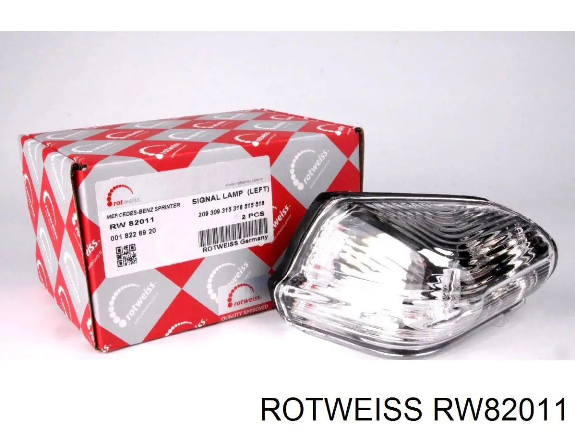 RW82011 Rotweiss указатель поворота зеркала левый