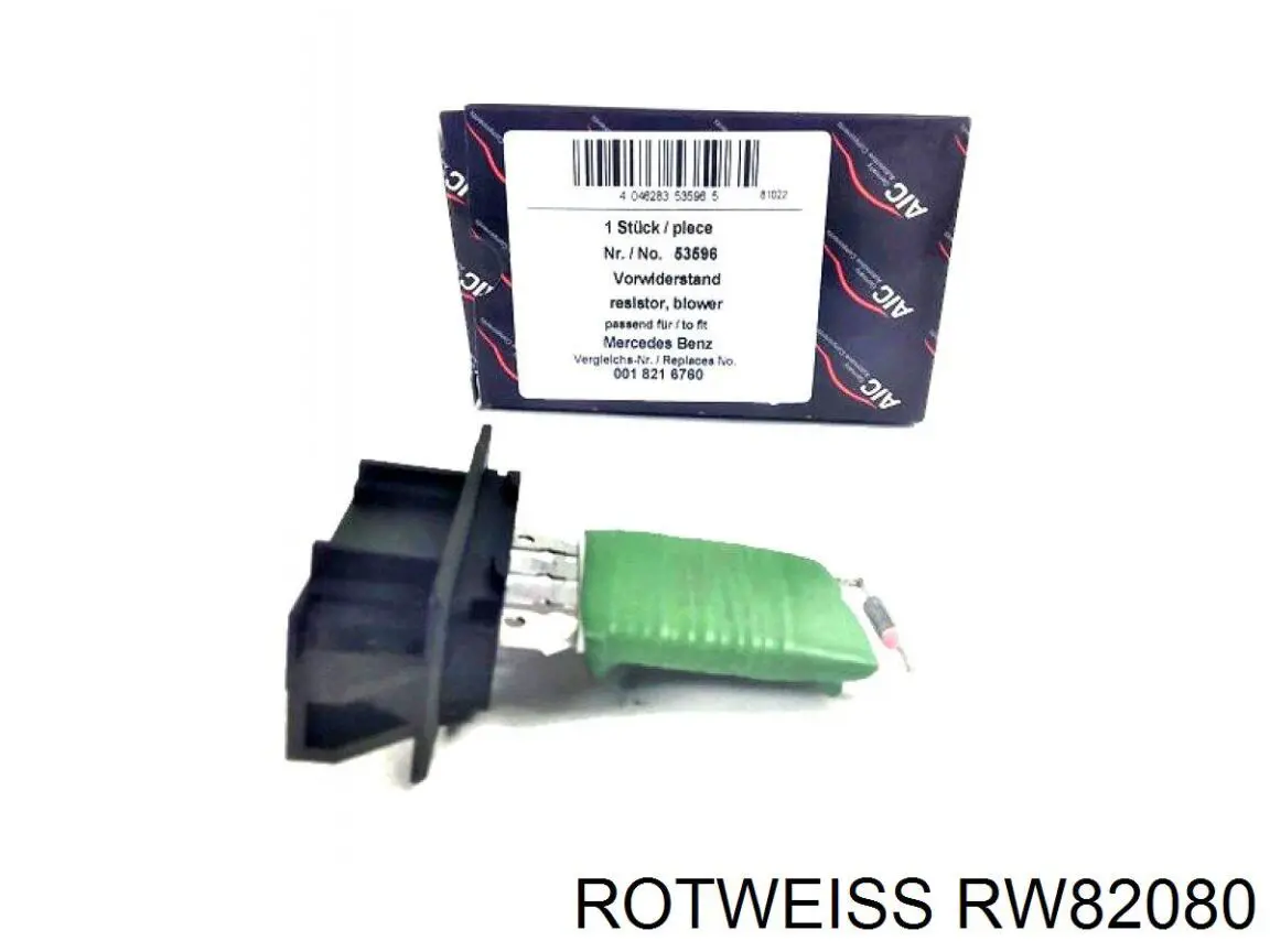 RW82080 Rotweiss резистор (сопротивление вентилятора печки (отопителя салона))