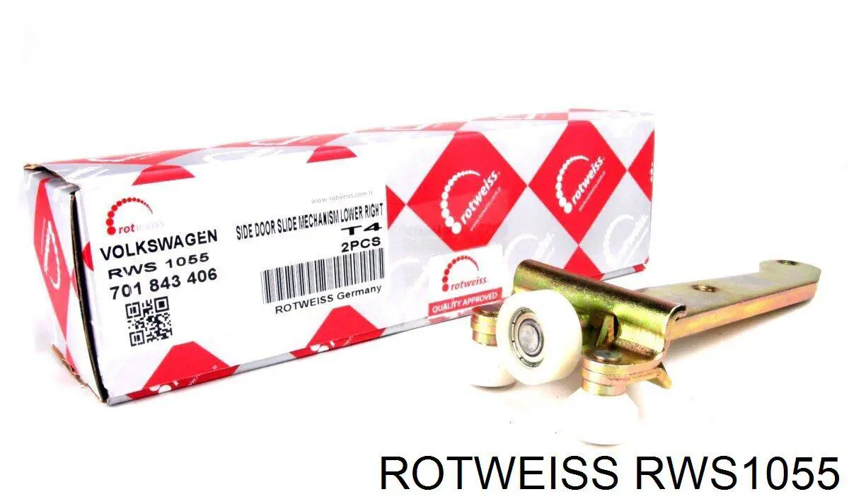 Ролик двери боковой/сдвижной, правый нижний Rotweiss RWS1055 цена, от 12.70 USD