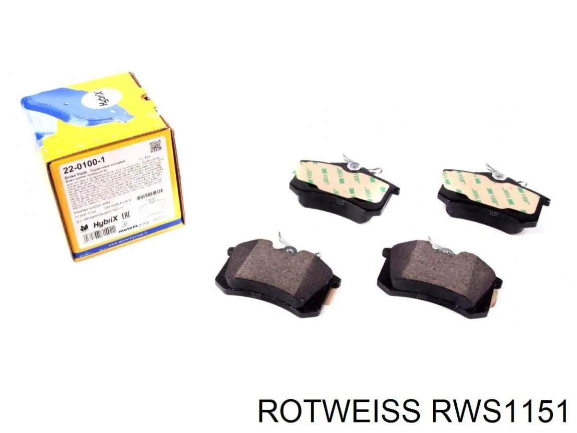 RWS1151 Rotweiss Брызговик задний правый