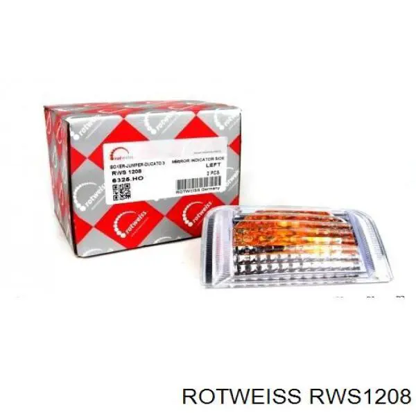 RWS1208 Rotweiss pisca-pisca de espelho esquerdo