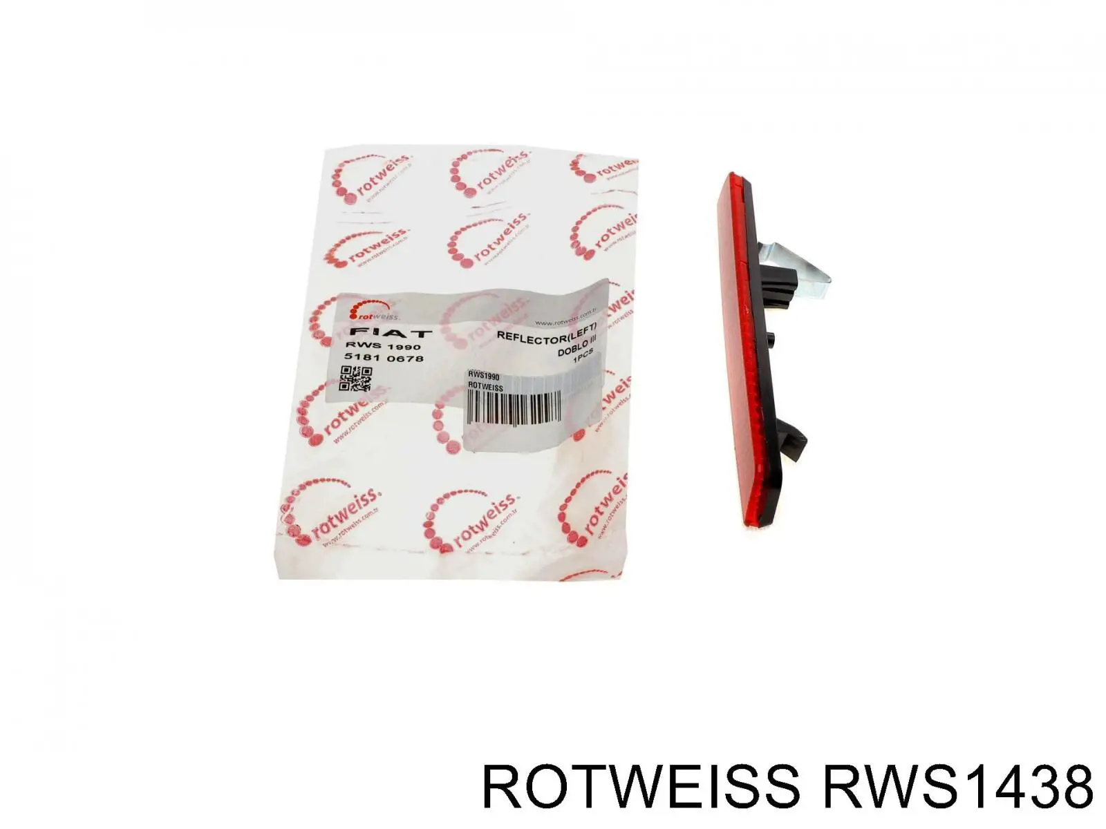 Купить RWS1438 Rotweiss Левый катафот заднего бампера