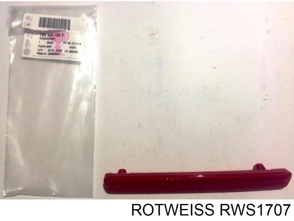 RWS1707 Rotweiss Правый катафот бампера