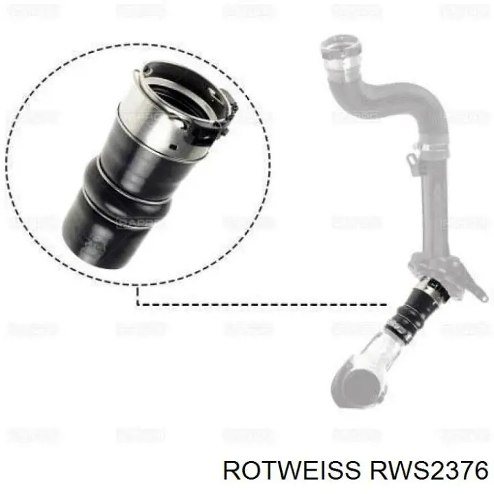 RWS2376 Rotweiss Патрубок интеркуллера