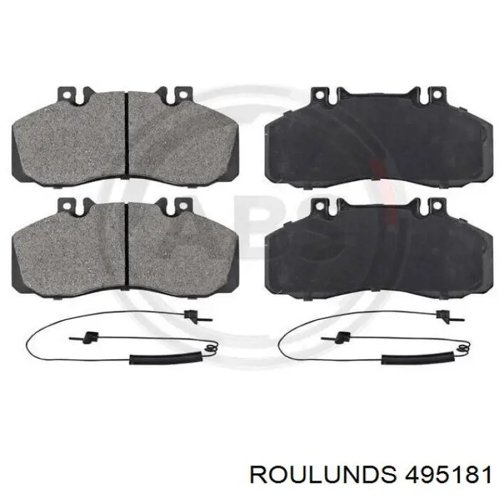 495181 Roulunds колодки тормозные задние дисковые