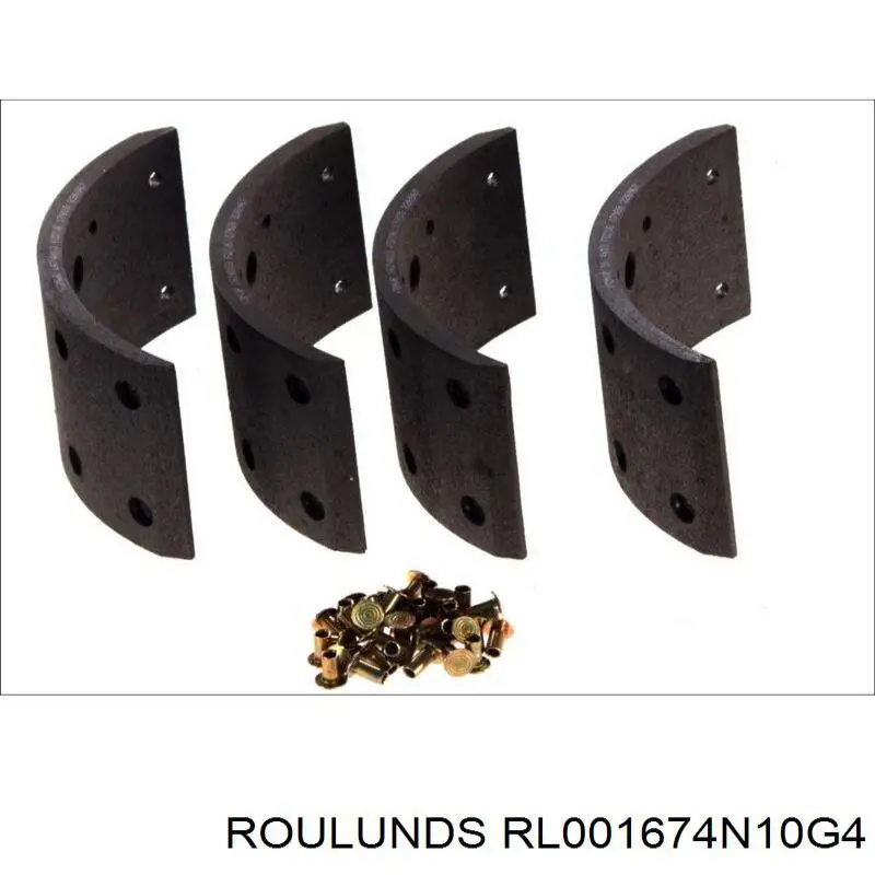 Колодки тормозные передние барабанные Roulunds RL001674N10G4