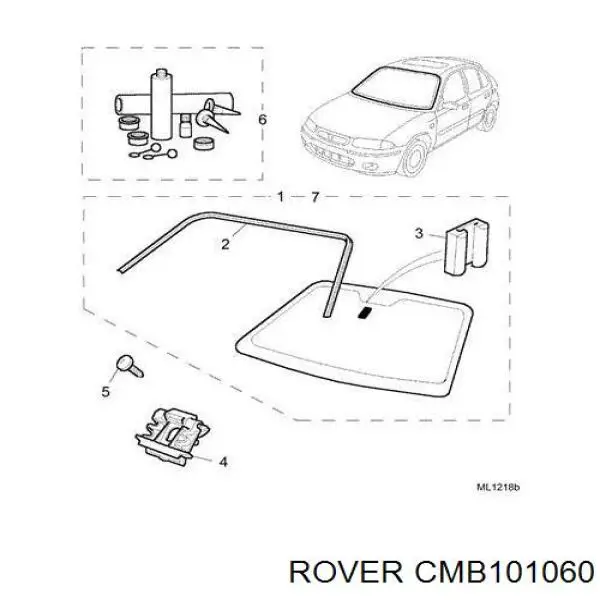 Pára-brisas para Rover 200 (RF)