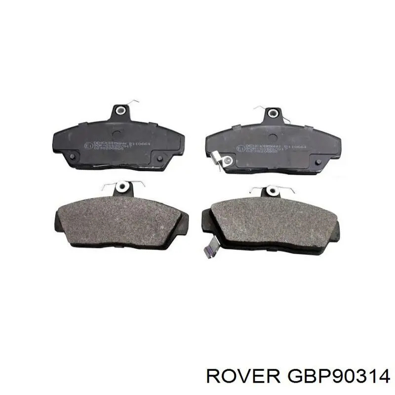 Колодки тормозные передние дисковые Rover GBP90314
