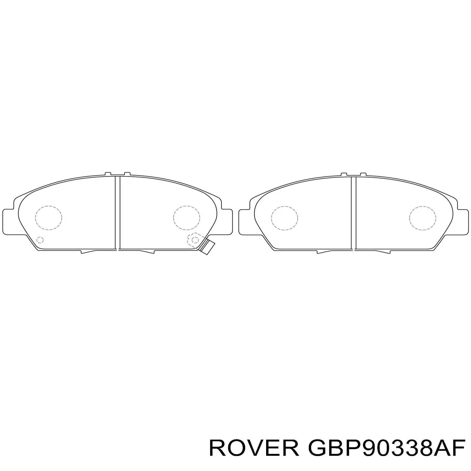 GBP90338AF Rover Колодки передние