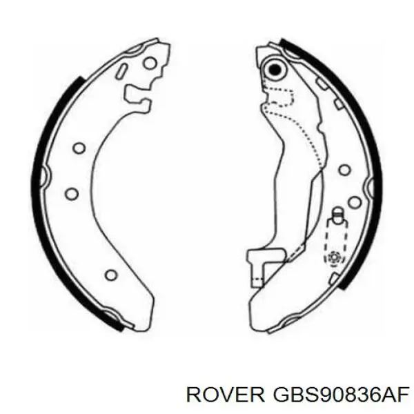 Тормоза рабочие задние ножные и тормозные барабаны Rover GBS90836AF цена, от 26.30 USD