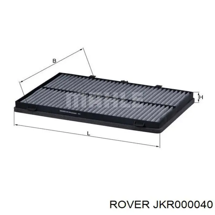 Фильтр салона JKR000040 Rover