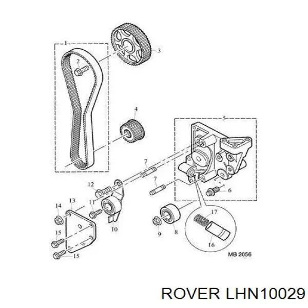 LHN10029 Rover ремень грм