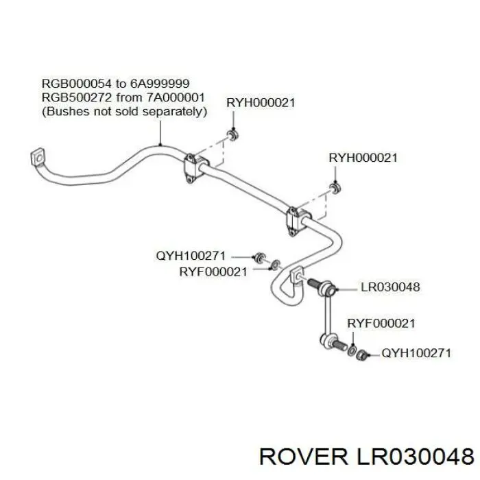 LR030048 Rover стойка стабилизатора заднего