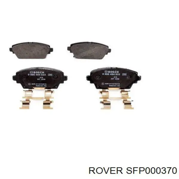Колодки тормозные передние дисковые Rover SFP000370