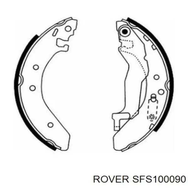 SFS100090 Rover колодки тормозные задние барабанные